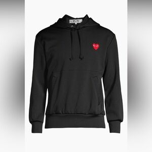 Comme des Garcons Embroidered Heart Hoodie - Size S